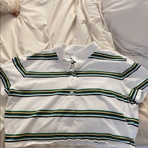 striped crop top